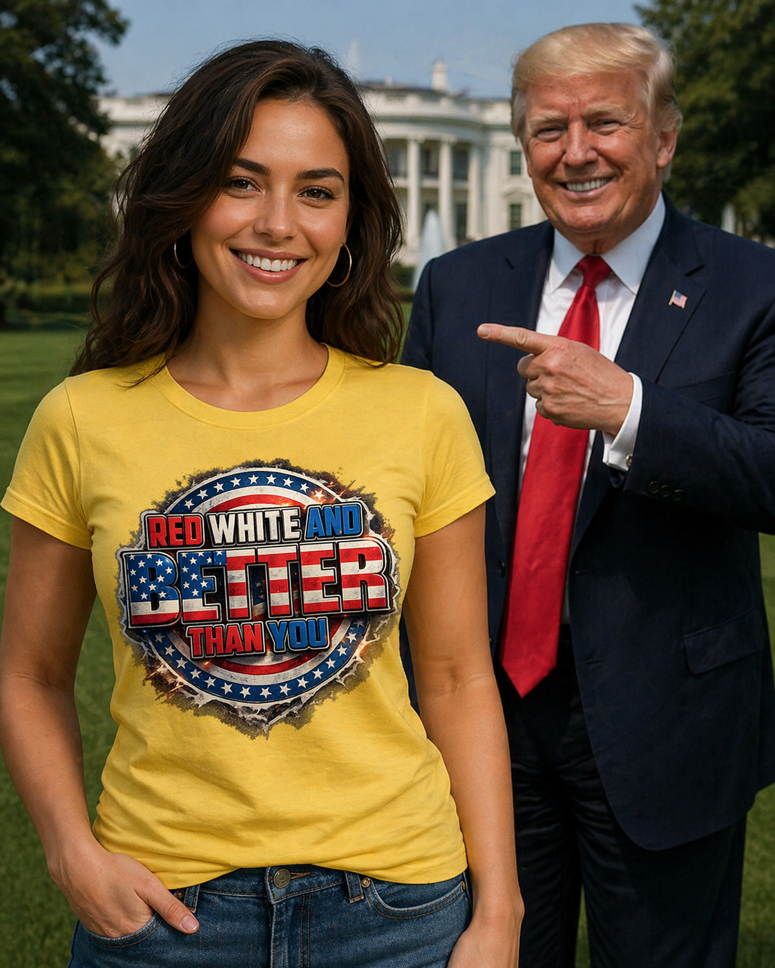 T-Shirt - Red, White, and Better Than You
