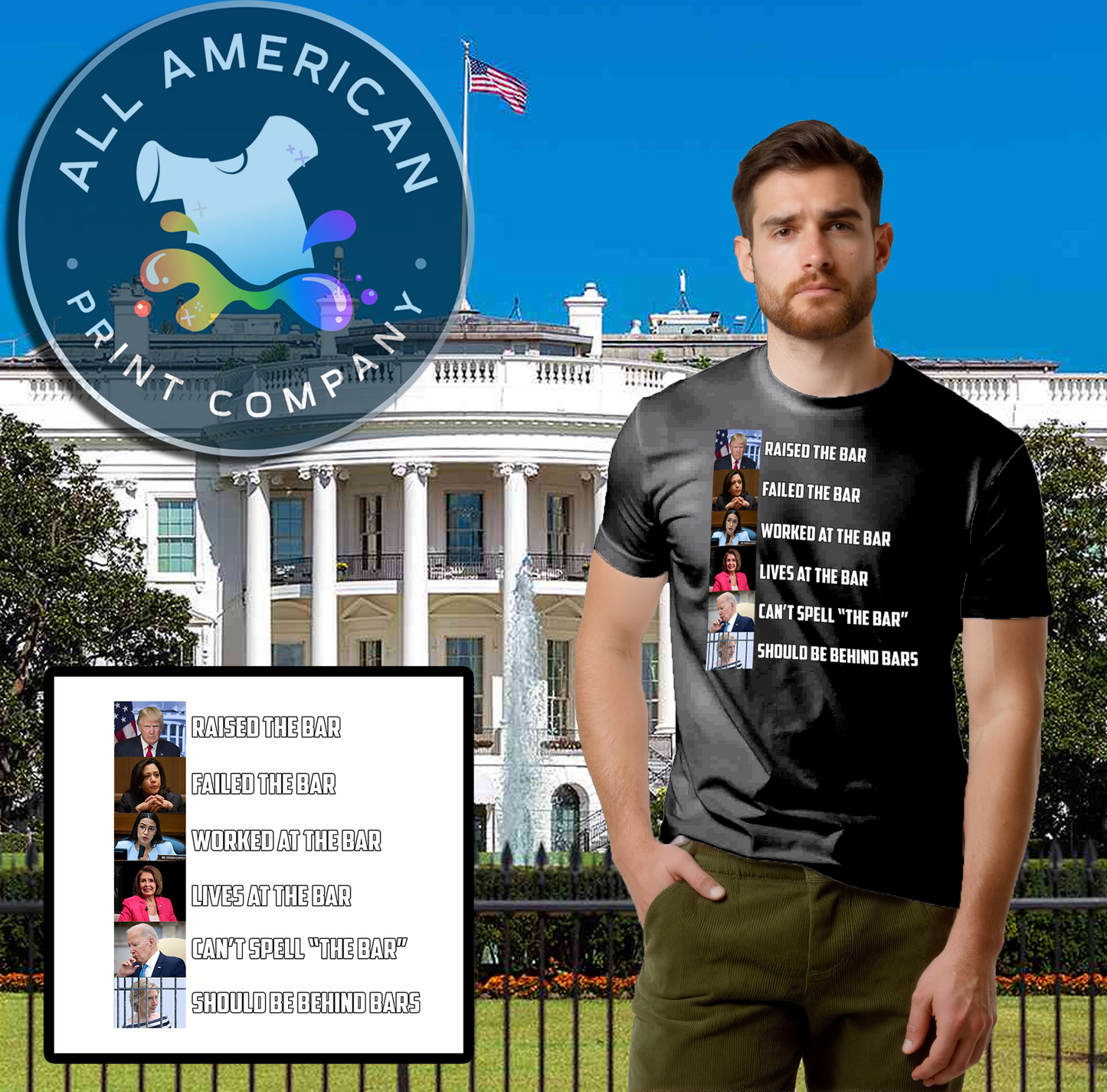 T-Shirt - Trump 'Bar'