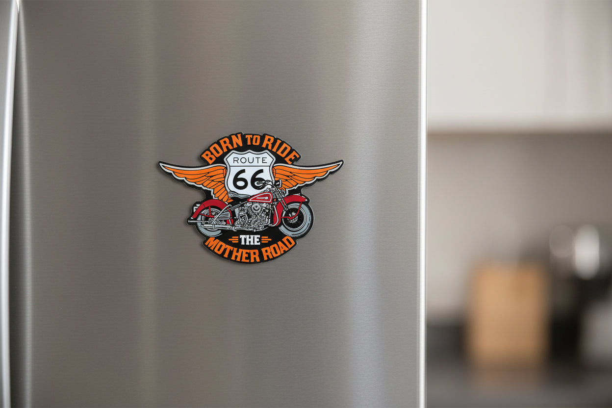 Born to Ride Route 66 The Mother Road Magnet