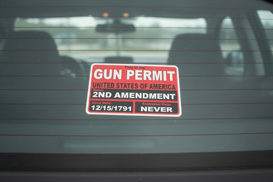 Gun Permit - Sticker