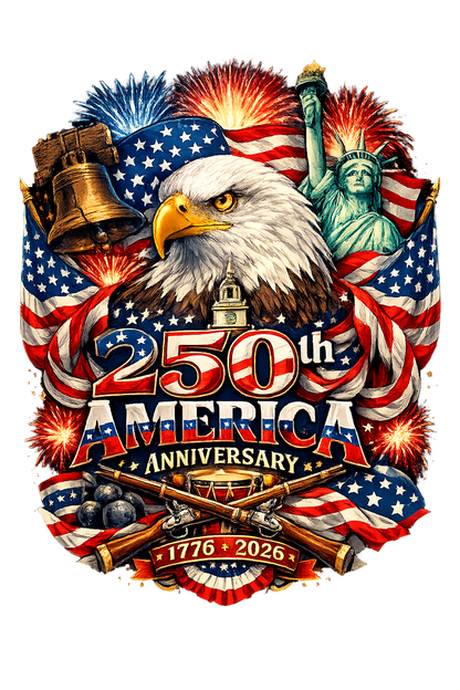 T-Shirt - 250th Anniversary USA Starburst (Version 2)