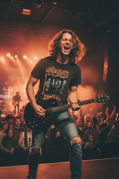 Aerosmith Vintage Style Whiskey A-Go-Go T-Shirt