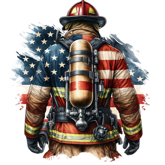 T-Shirt - Firefighter Flag