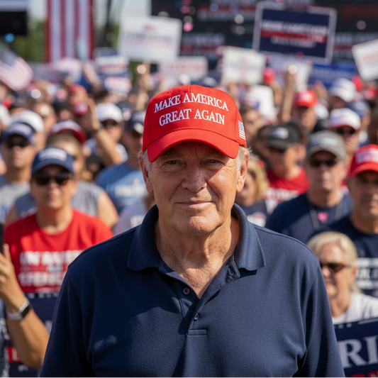 Red Make America Great Again, embroidered