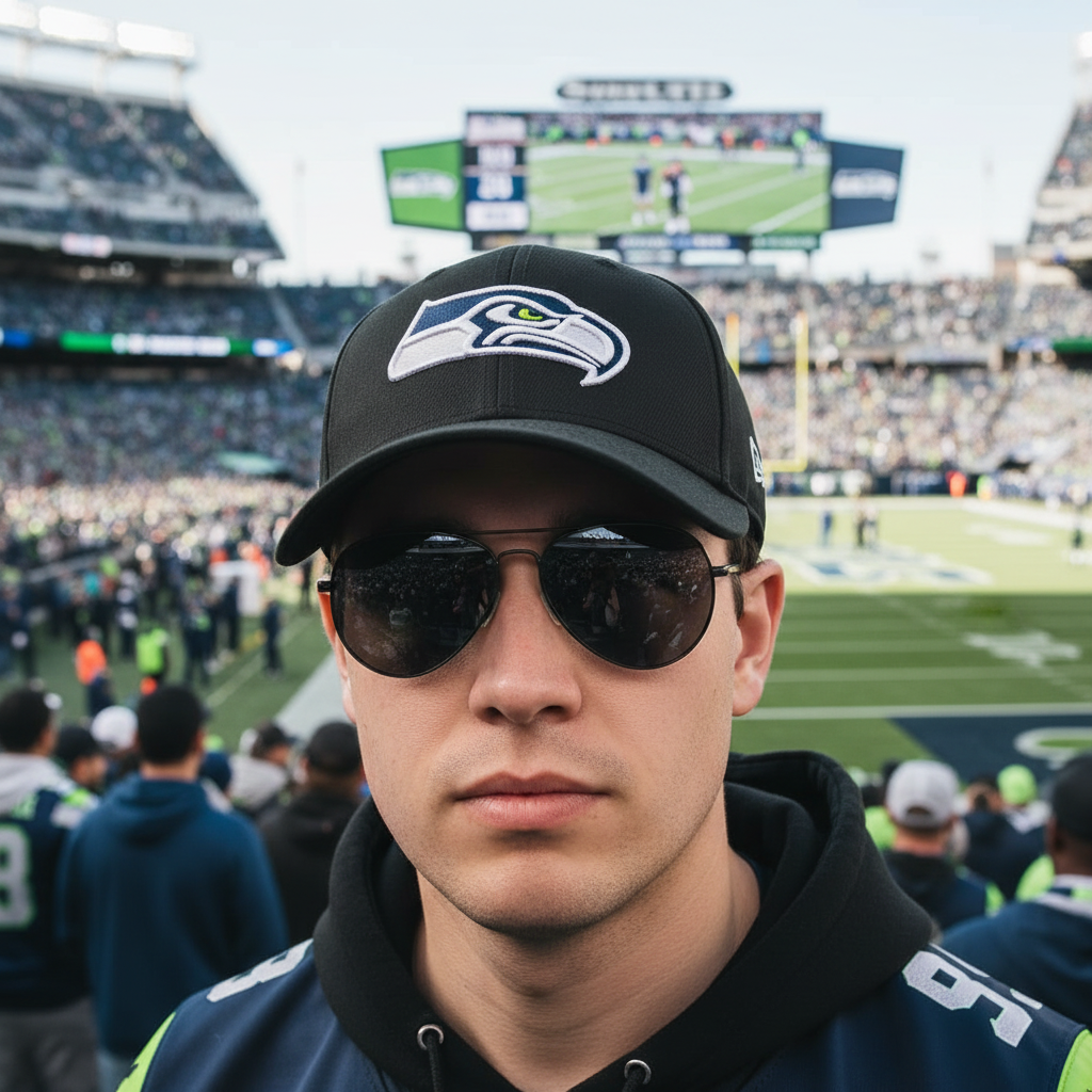 Seattle Seahawks Hat - Black