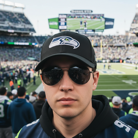 Seattle Seahawks Hat - Black