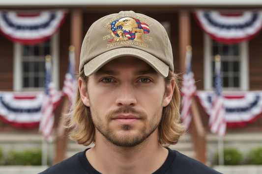 USA 250th Hat - Military Green