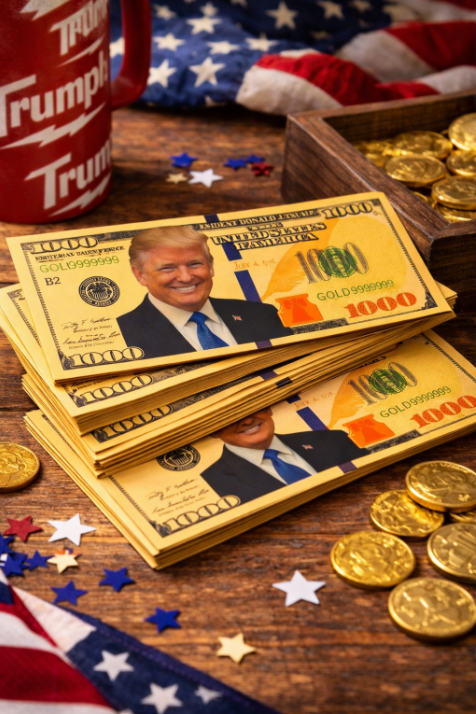 Gold Trump $1000 Bill