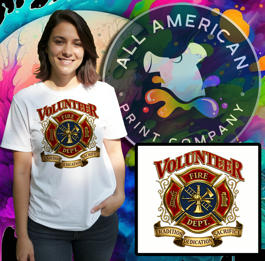 T-Shirt - Firefighter Volunteer (Version 2)