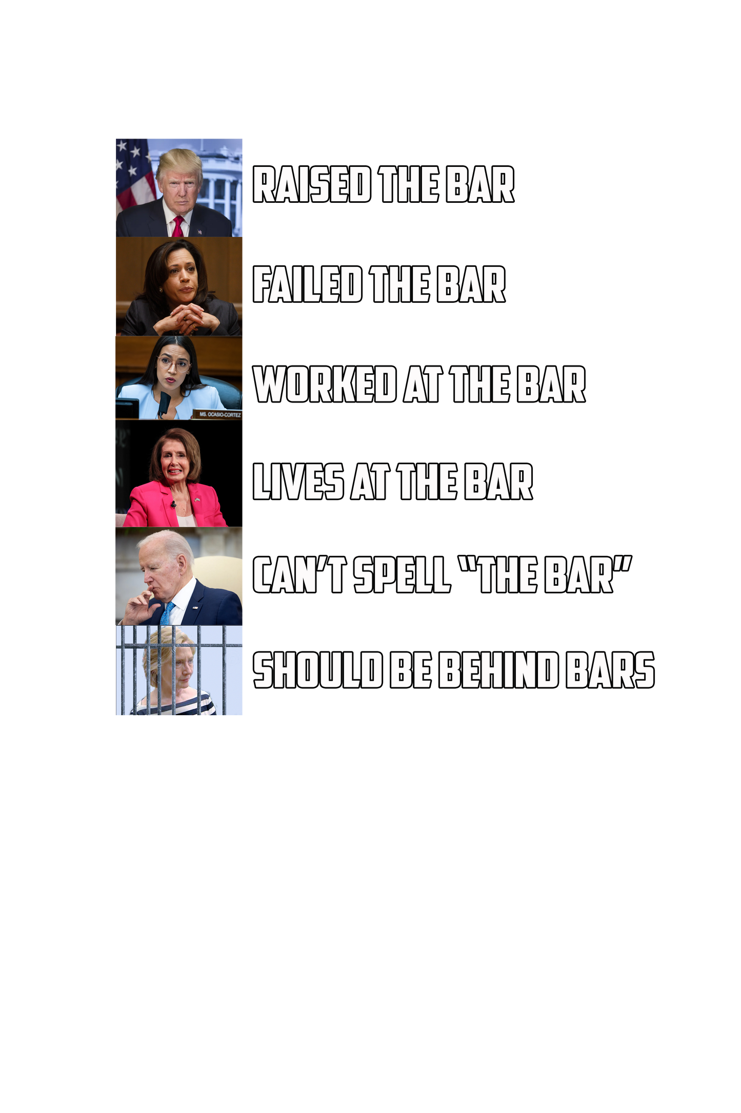 T-Shirt - Trump 'Bar'