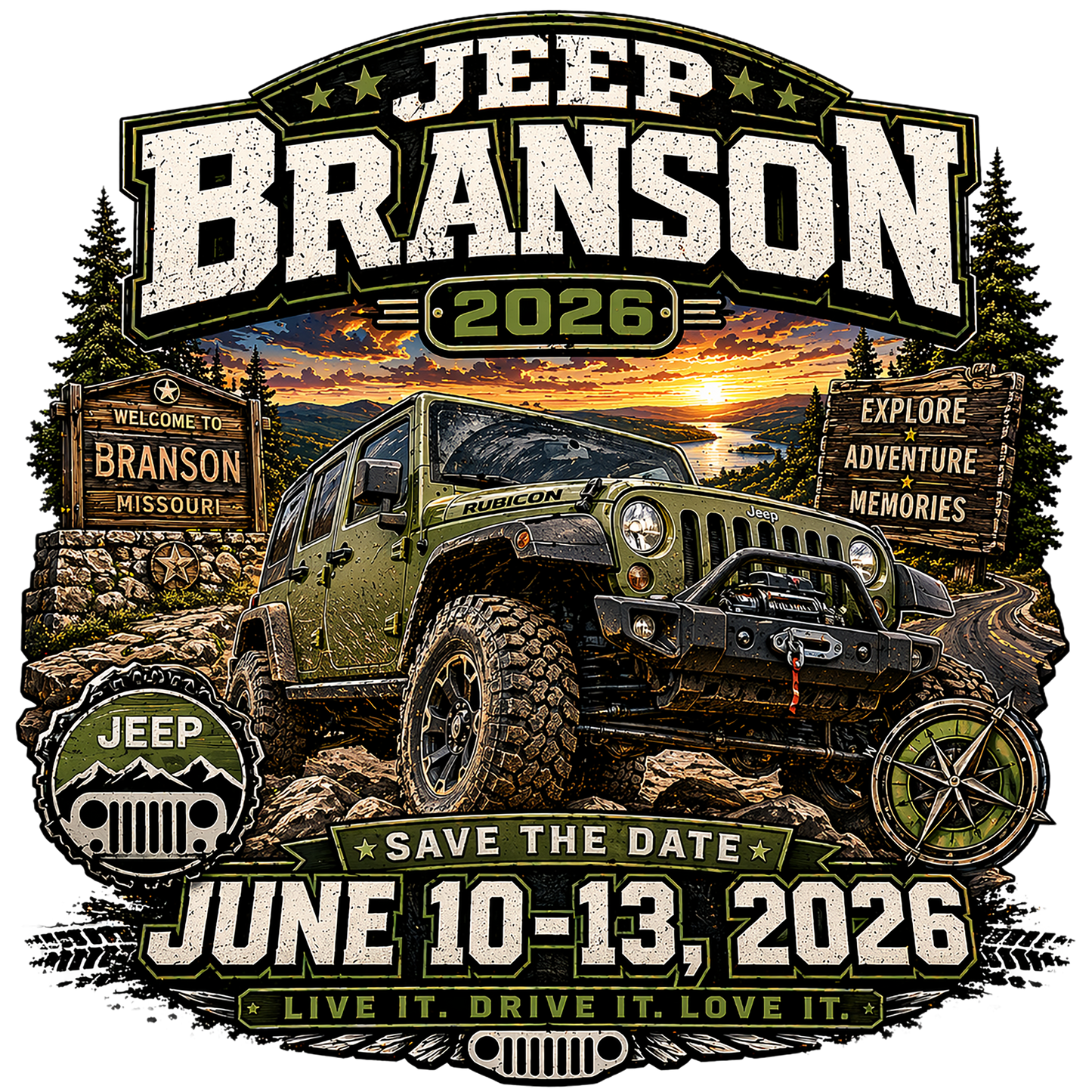 T-Shirt - Jeep Branson 2026 (Version 1)