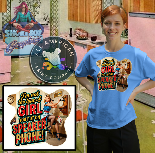 T-Shirt - Speaker Phone... -Retro Housewife Designs