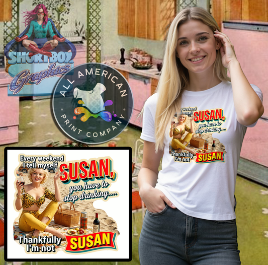 T-Shirt - Susan... -Retro Housewife Designs