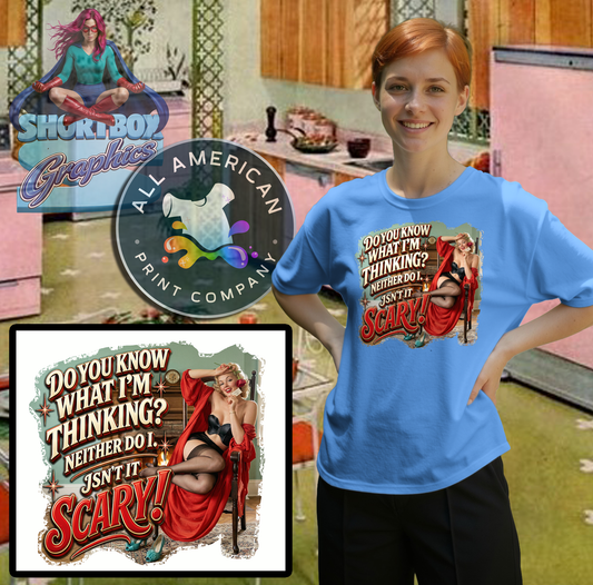 T-Shirt - What am I Thinking... -Retro Housewife Designs