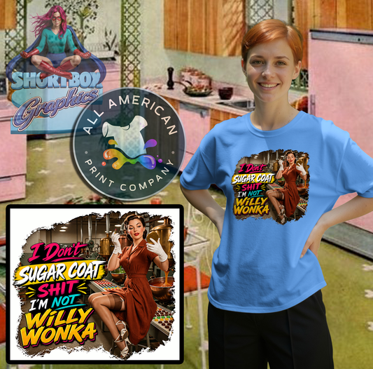 T-Shirt - Willy Wonka... -Retro Housewife Designs