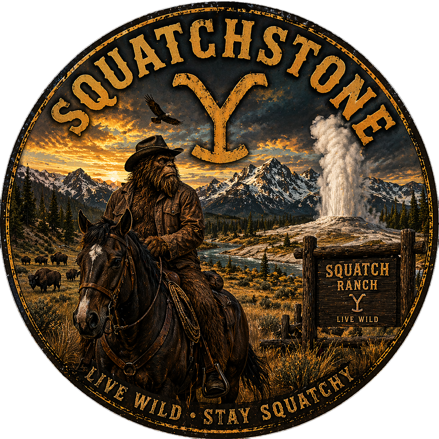 T-Shirt - Bigfoot - SquatchStone